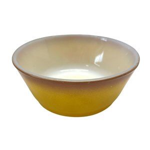Vintage Anchor Hocking Fire King Ombre Oven-Proof Bowl Yellow and Brown